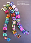 Holly Sokol Dichroic glass jewelry bracelets